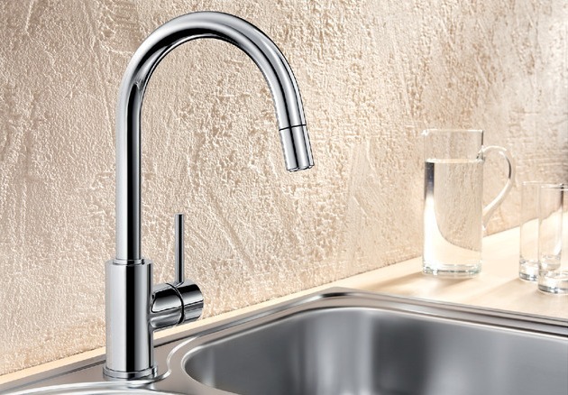 Blanco Mida S-HD Chrom Küchenarmatur – Ansicht 3