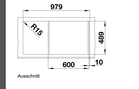 Blanco Axis III 6 S-IF rechts Edelstahlspüle – Ansicht 2