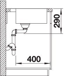 Blanco Andano 400-IF/A Edelstahlspüle – Ansicht 4
