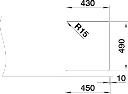 Blanco Andano 400-IF/A Edelstahlspüle – Ansicht 6