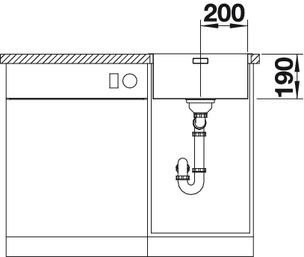 Blanco Andano 400-IF Edelstahlspüle – Ansicht 3