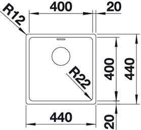 Blanco Andano 400-IF Edelstahlspüle – Ansicht 4