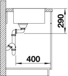 Blanco Andano 400-IF Edelstahlspüle – Ansicht 5
