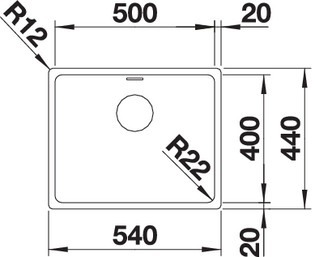 Blanco Andano 500-IF Edelstahlspüle – Ansicht 3