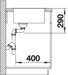 Blanco Andano 500-IF Edelstahlspüle – Ansicht 4