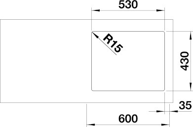 Blanco Andano 500-IF Edelstahlspüle – Ansicht 6