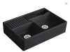Villeroy & Boch Spülstein Doppel Ebony Keramikspüle