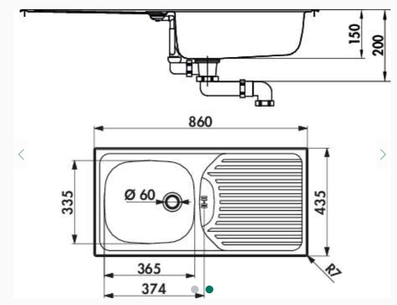 Naber Standard S3 Edelstahlspüle – Ansicht 2