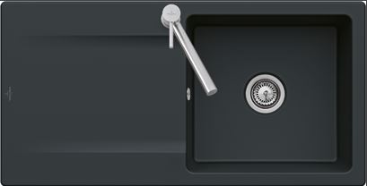 Villeroy & Boch Siluet 60 PureBlack Keramikspüle