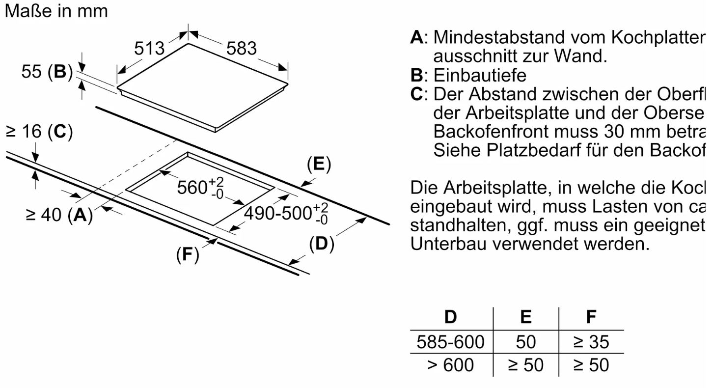 Siemens EH64KBFB5E Kochfeld – Ansicht 4