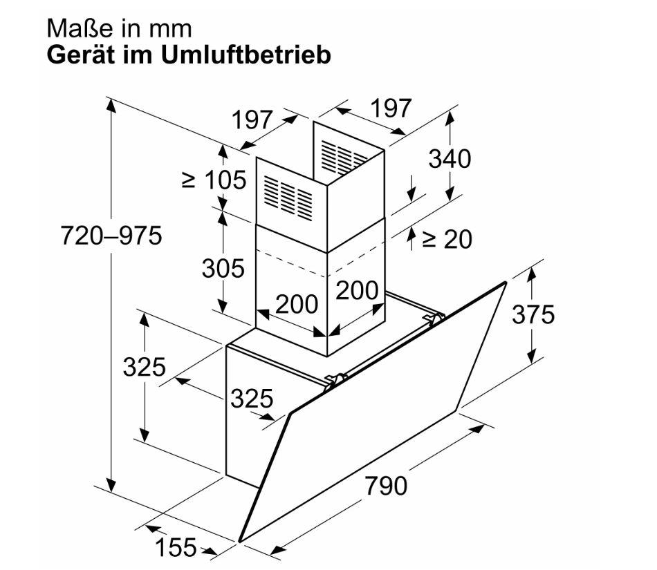Siemens LC85KDK60 Schräghauben – Ansicht 5