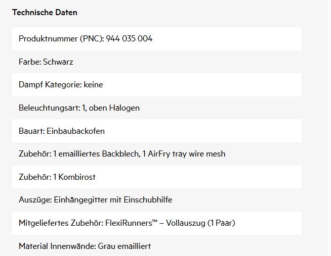 AEG BP 3200 B Backofen – Ansicht 3