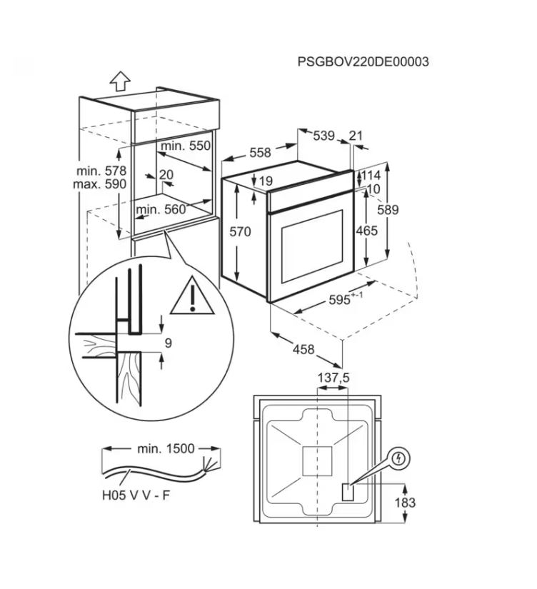 AEG BEK 43511 XB Backofen – Ansicht 2