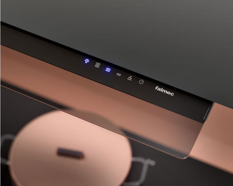 Falmec Virgola Touch 60 schwarz Flachschirmhaube – Ansicht 2