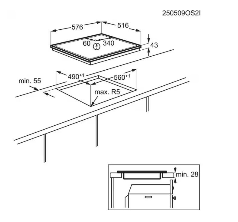 AEG AH52B1 Herdset – Ansicht 6