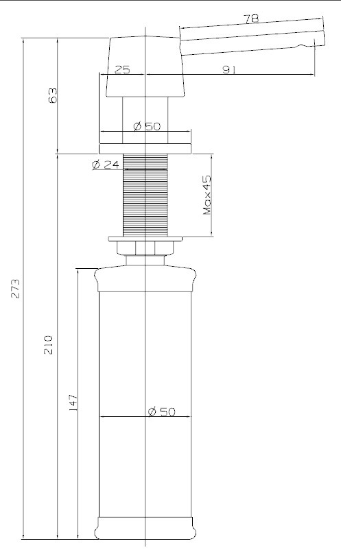 V&B Seifenspender Matt Küchenarmatur – Ansicht 2