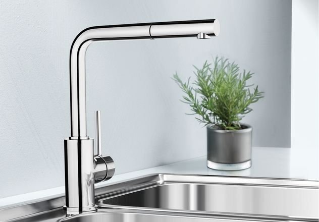 Blanco Mila S-HD Chrom Küchenarmatur – Ansicht 2