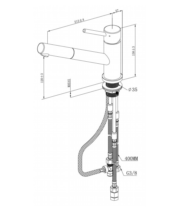 Villeroy & Boch Como Shower S-ND ED Küchenarmatur – Ansicht 3