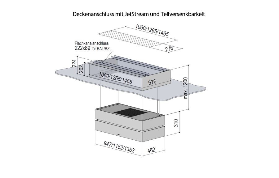 Berbel Skyline Edge 2 Deckenlifthaube – Ansicht 7