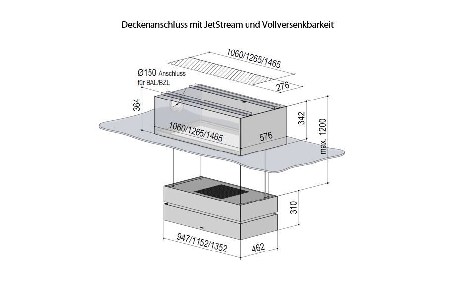 Berbel Skyline Edge 2 Deckenlifthaube – Ansicht 8