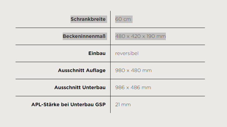 Schock FOMD100LAGCR Granitspüle